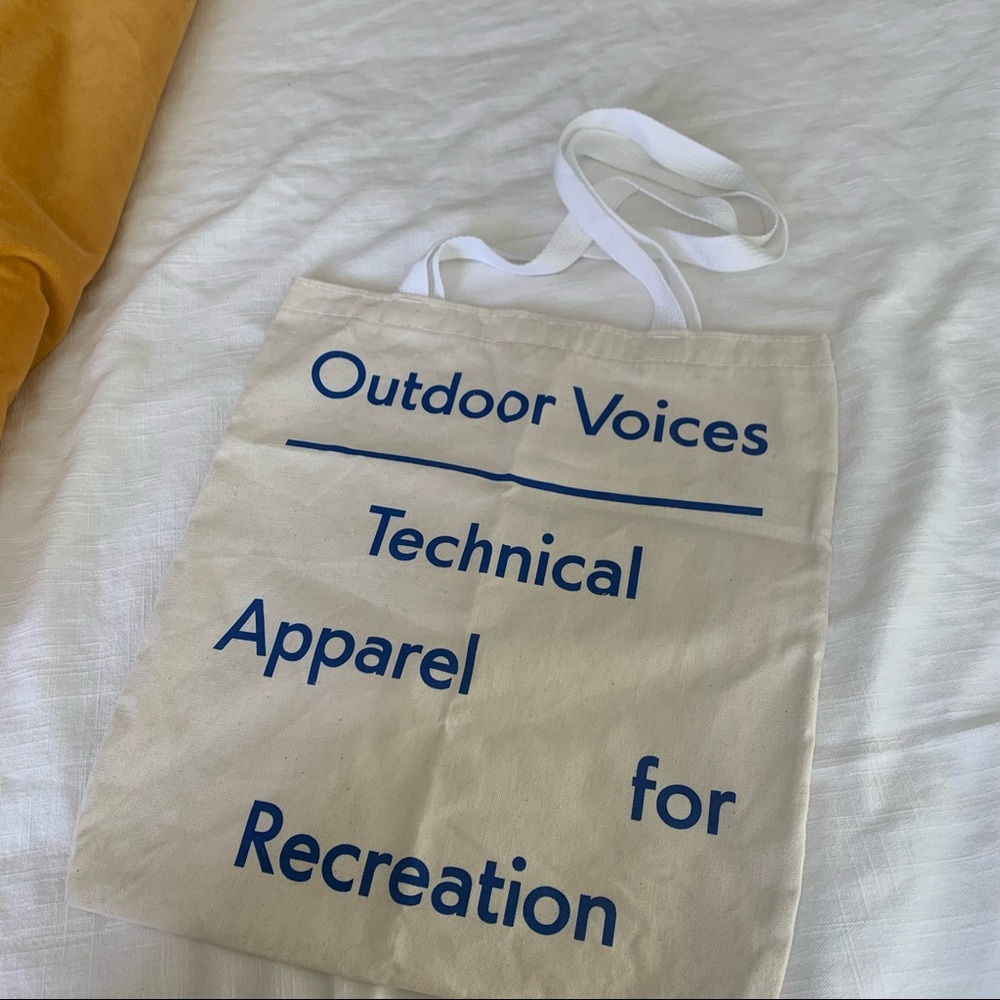 Outdoor Voices Canvas Tote - Never used.